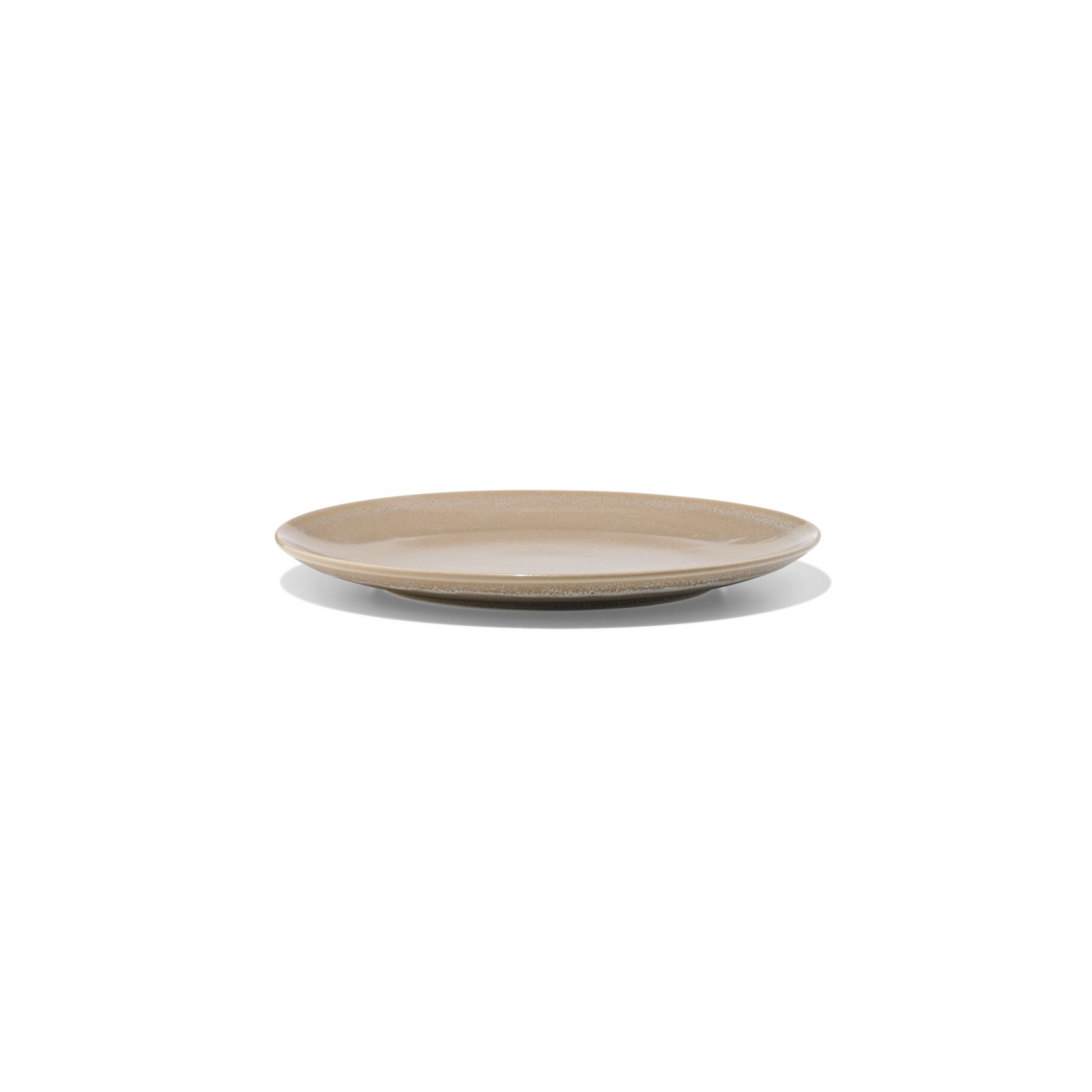 HEMA HEMA Dinerbord Ø26.4cm Monaco Reactief Glazuur Lichtbruin (lichtbruin)