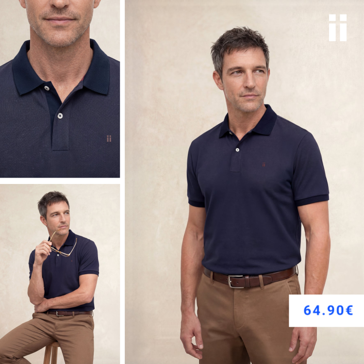 Polo manga corta hombre azul marino Ranger
