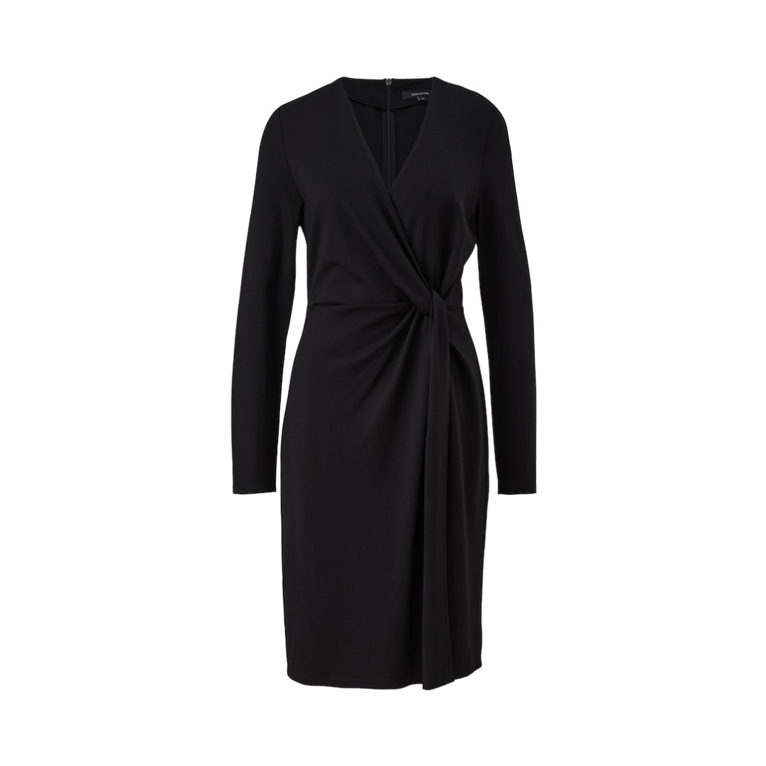 Comma - Damen Kleid - Schwarz - Größe: 38 - bei Tara-M