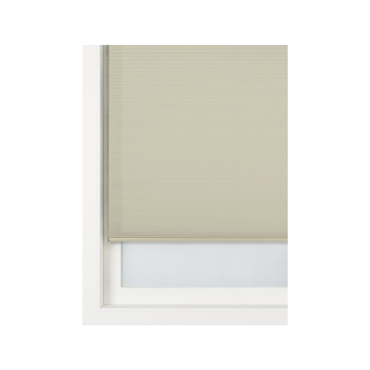 HEMA Plisse dubbel verduisterend witte achterzijde naturel (naturel)