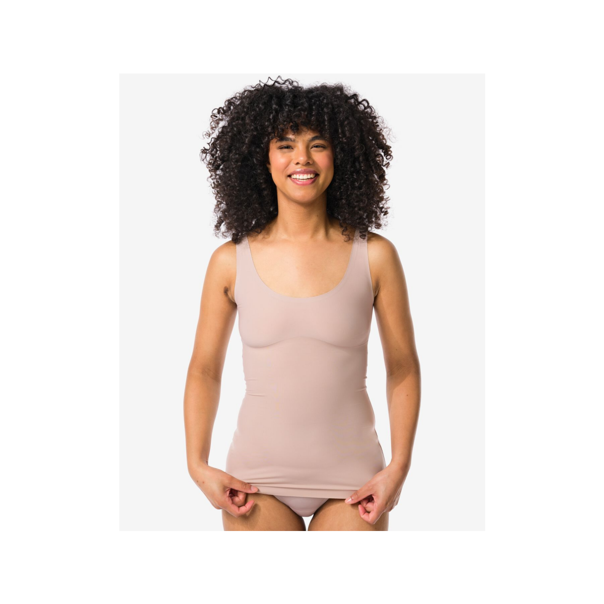 HEMA Medium corrigerend dameshemd second skin beige (beige)