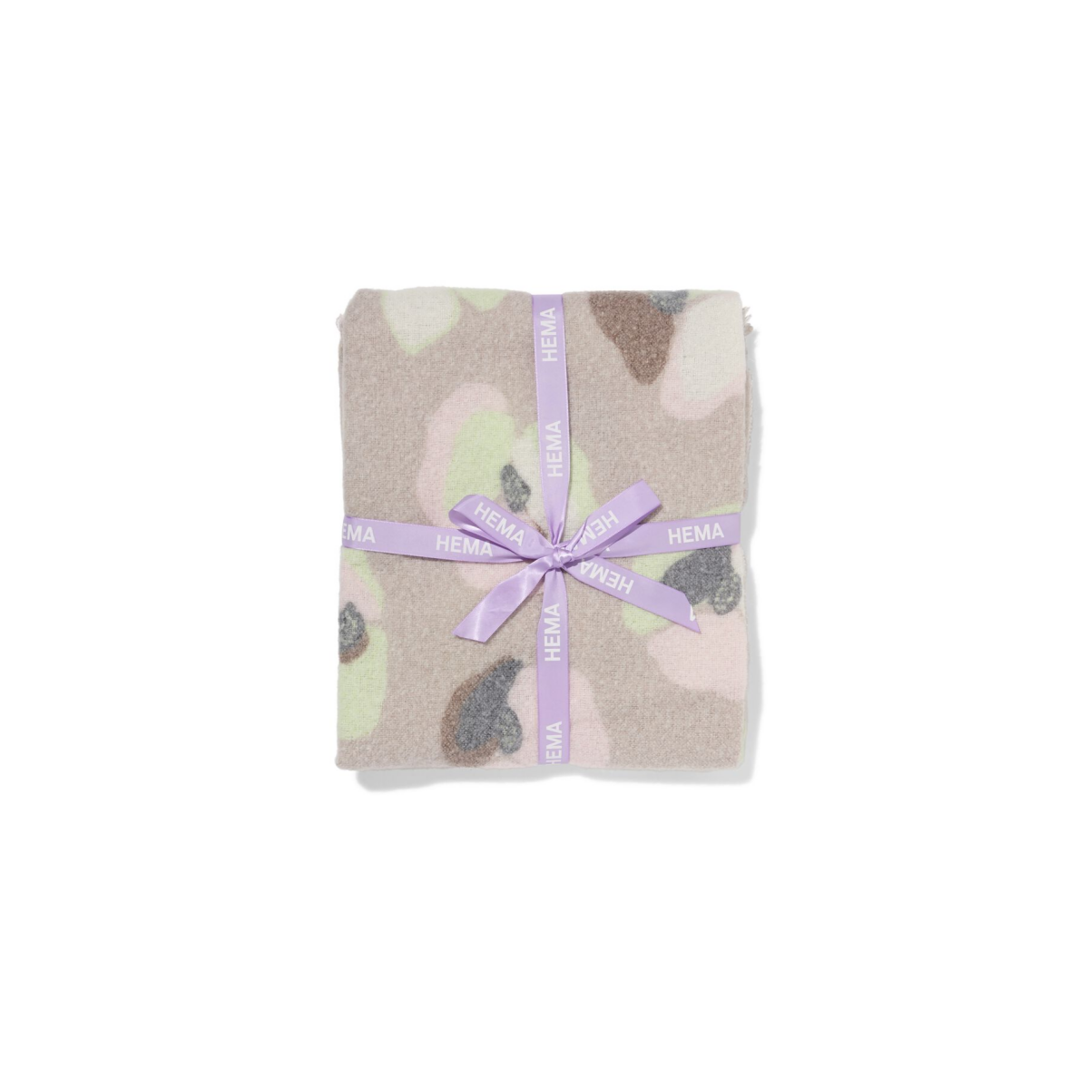 HEMA HEMA Plaid 130x150cm Wollook Bloemen (multi)