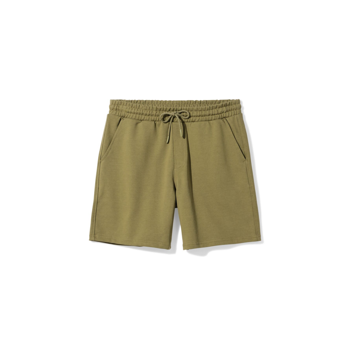 HEMA Herenshort regular fit sweatstof middengroen (middengroen)