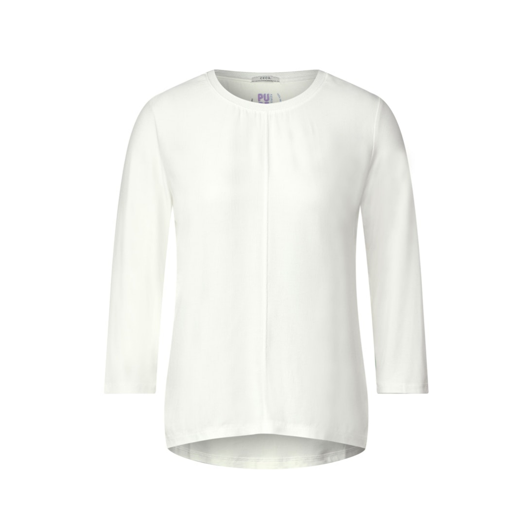 Cecil - Damen Langarmshirt - Weiß - Größe: S - bei Tara-M