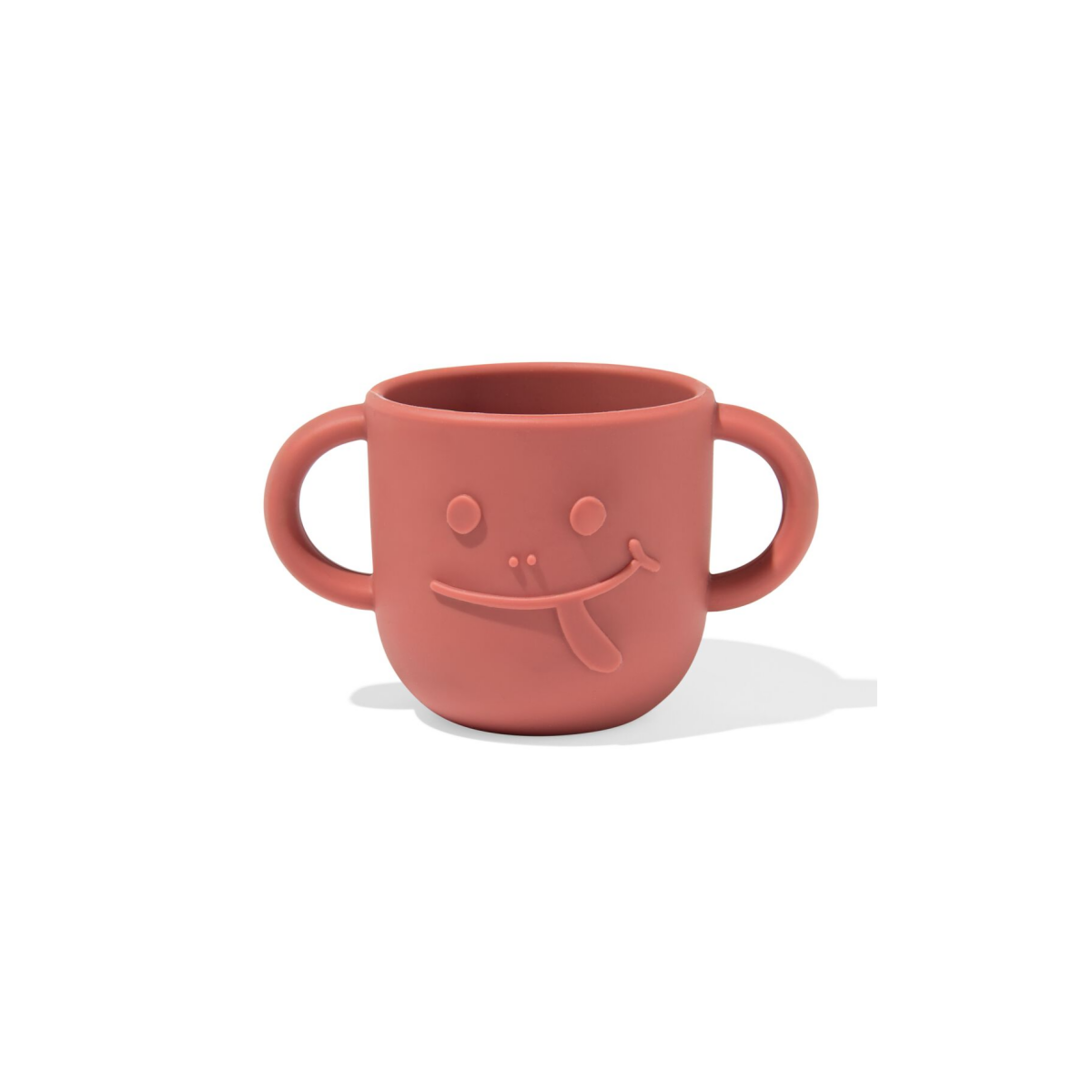 HEMA HEMA Kinderbeker 150ml Siliconen Monster Terra (terra)