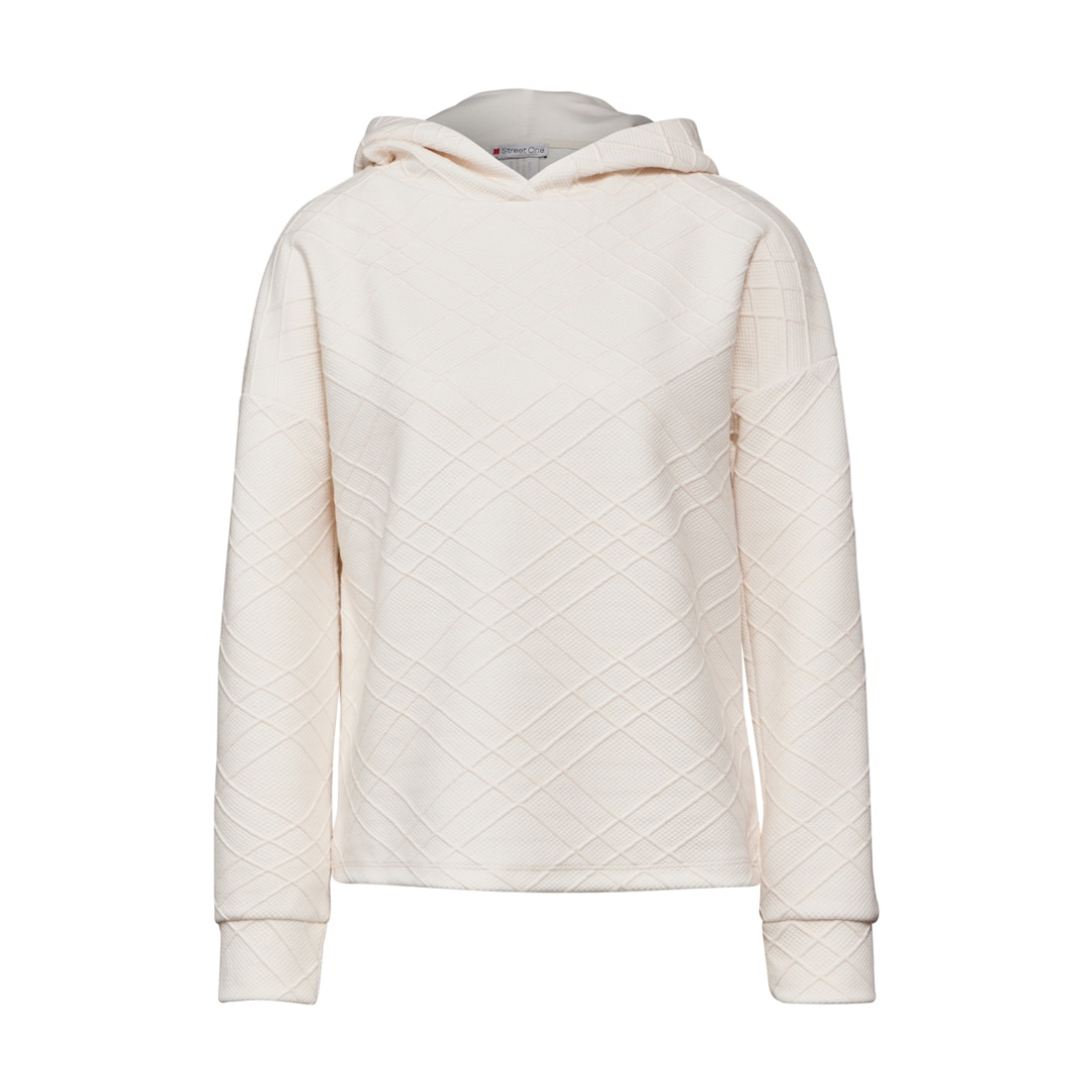 Street One - Damen Langarmshirt - Weiß - Größe: 36 - bei Tara-M