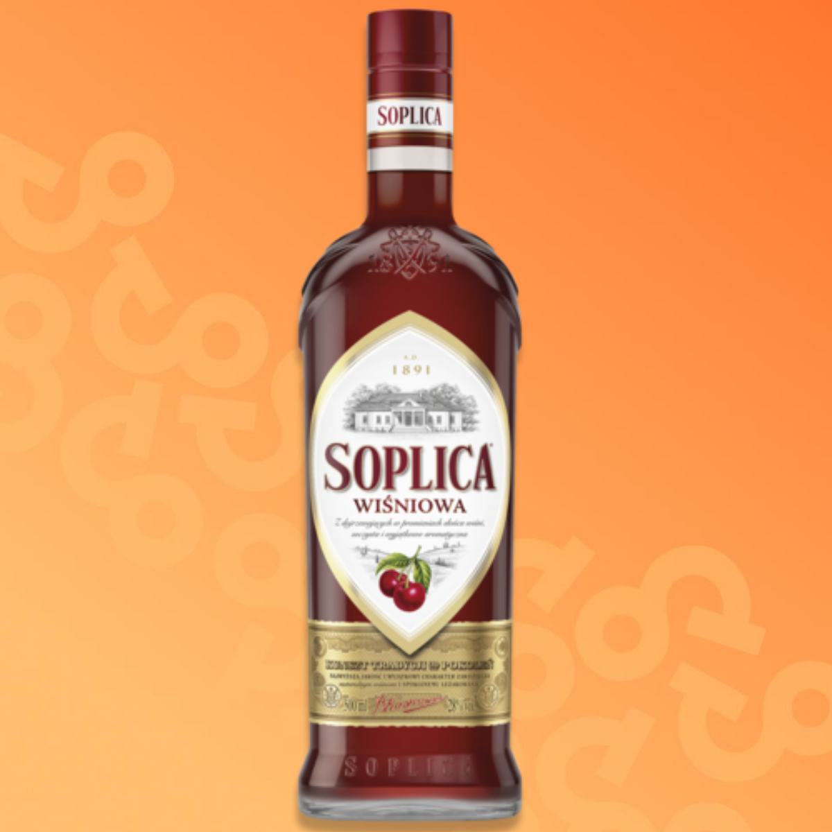 Bottle of Soplica Sour Cherry cherry 50 cl