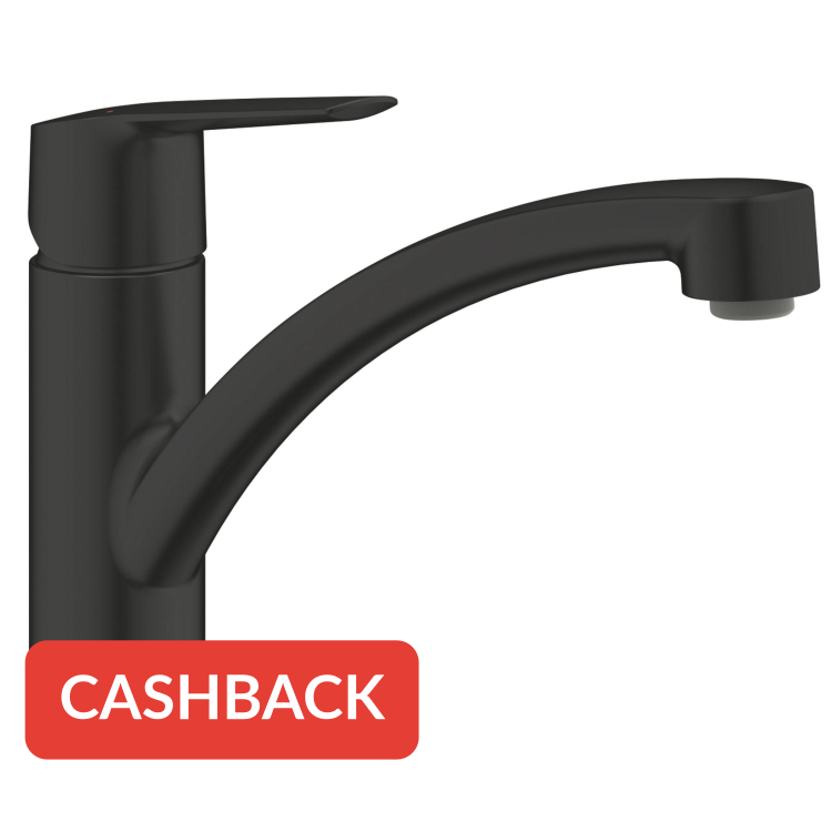 Grohe QuickFix Start keukenmengkraan mat zwart