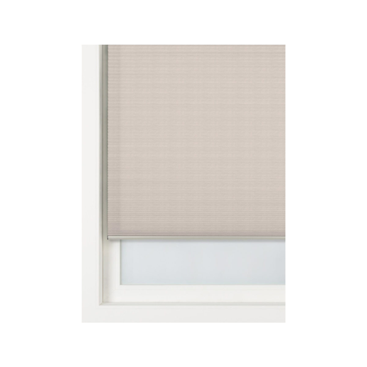 HEMA Plisse dubbel lichtdoorlatend gekleurde achterzijde zand (zand)