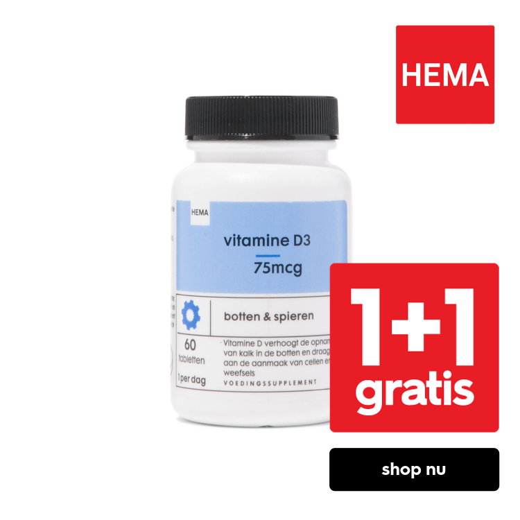 HEMA Vitamine D3 75mcg - 60 stuks