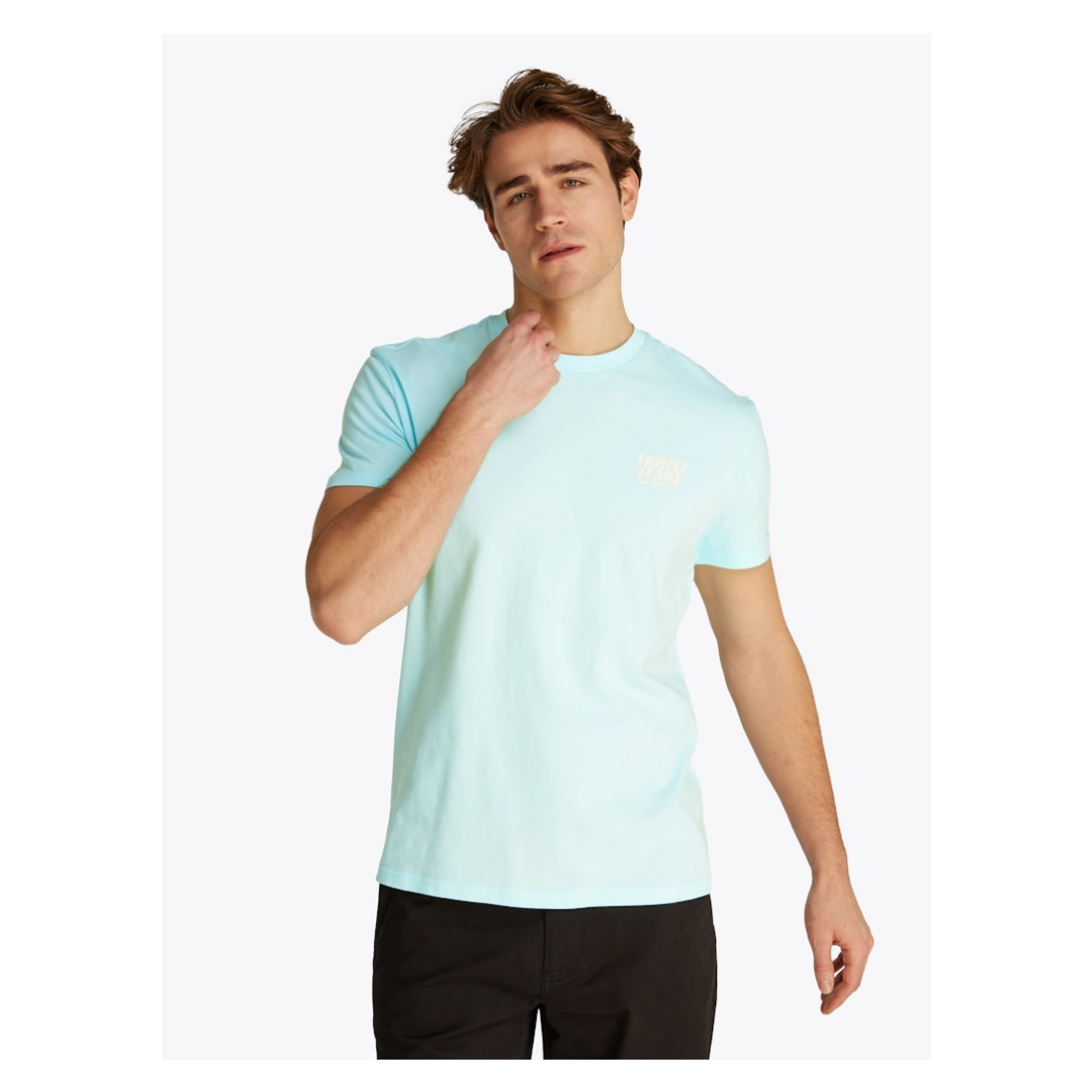 Tommy Jeans - Herren T-Shirt - spring Grün - Größe: S - bei Tara-M