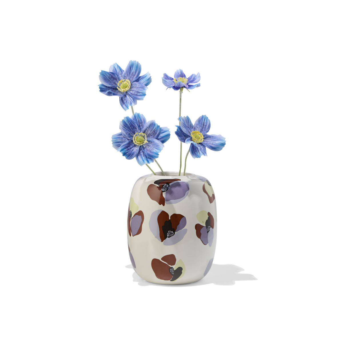 HEMA Vaas ⌀14x18cm keramiek klaproos (multi)