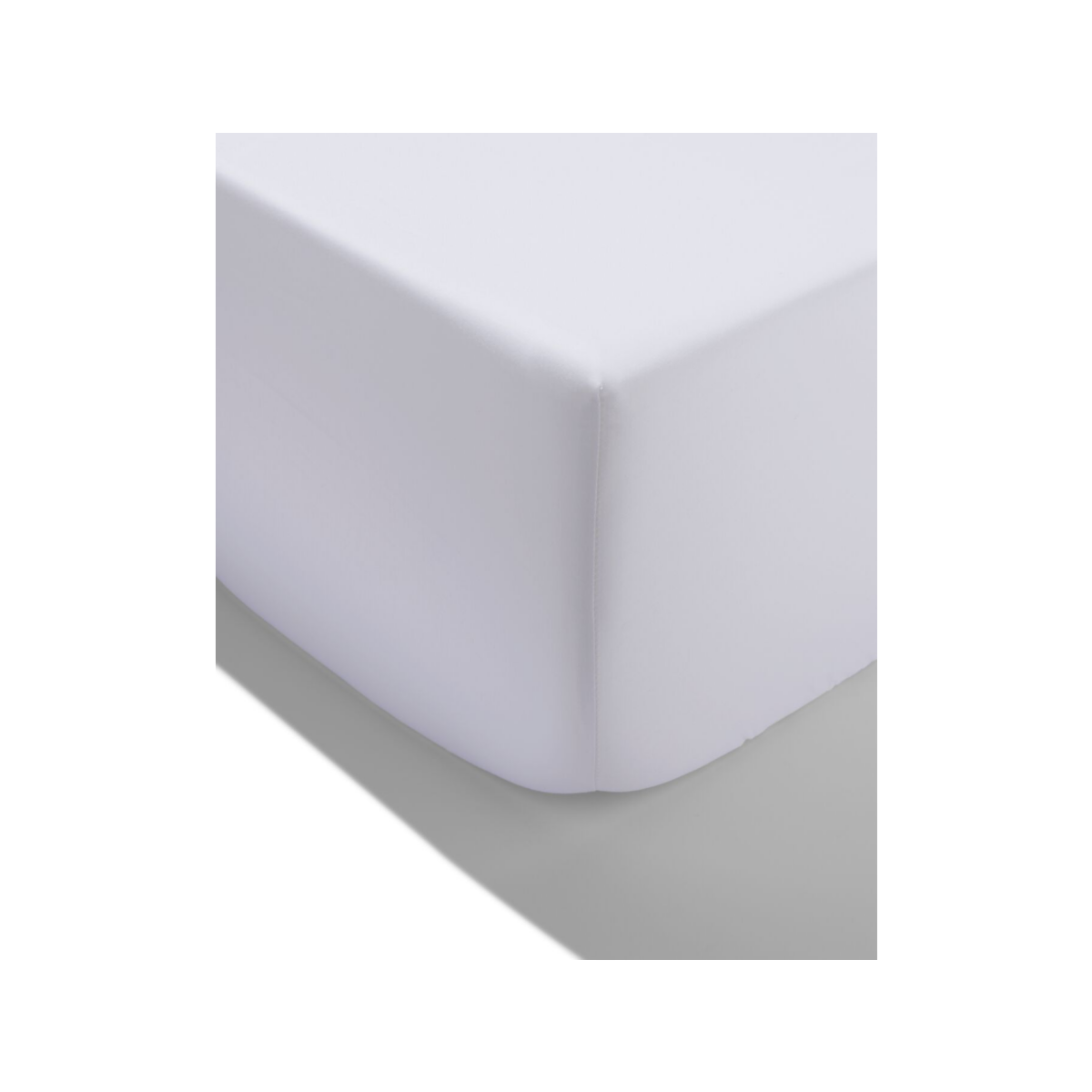 HEMA HEMA Hoeslaken 160x200cm Satijn Wit (wit)