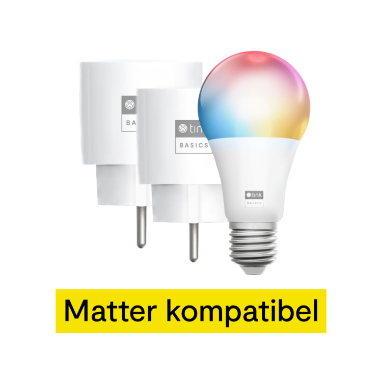 tink Basics Matter Set - mit 2 Smart Plug + White & Color Bulb E27