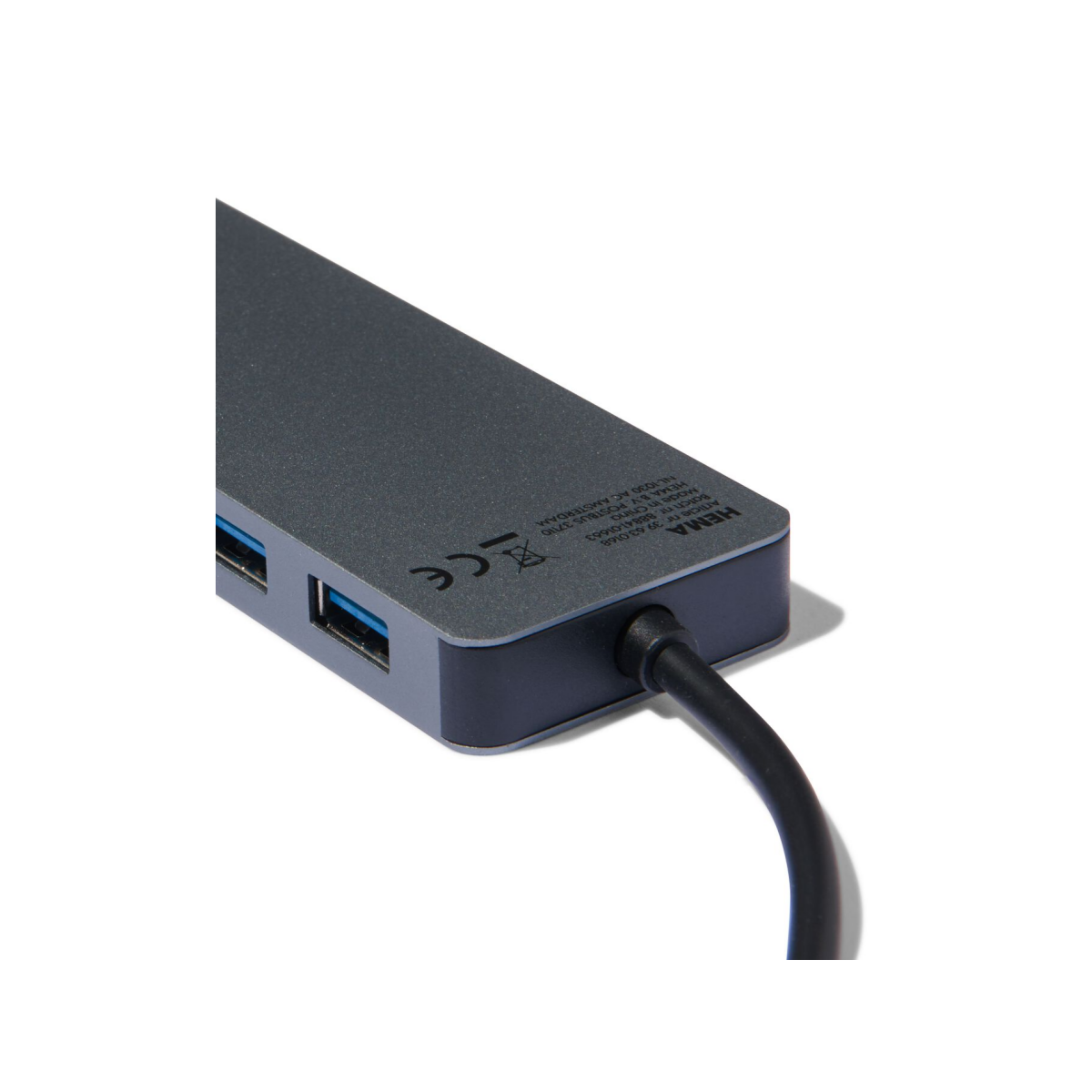 HEMA HEMA USB C Hub Grijs