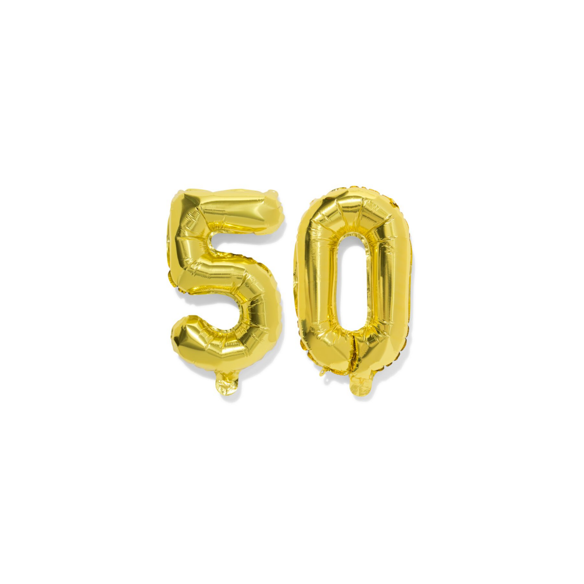 HEMA Folieballon leeftijd 50 60cm goud