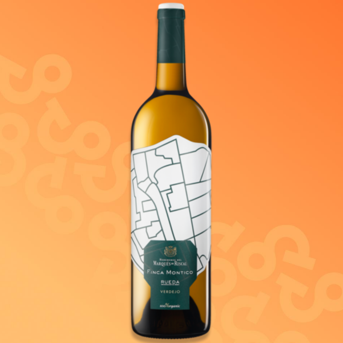 Bottle of Marqués de Riscal Rueda Finca Montico white wine 75 cl