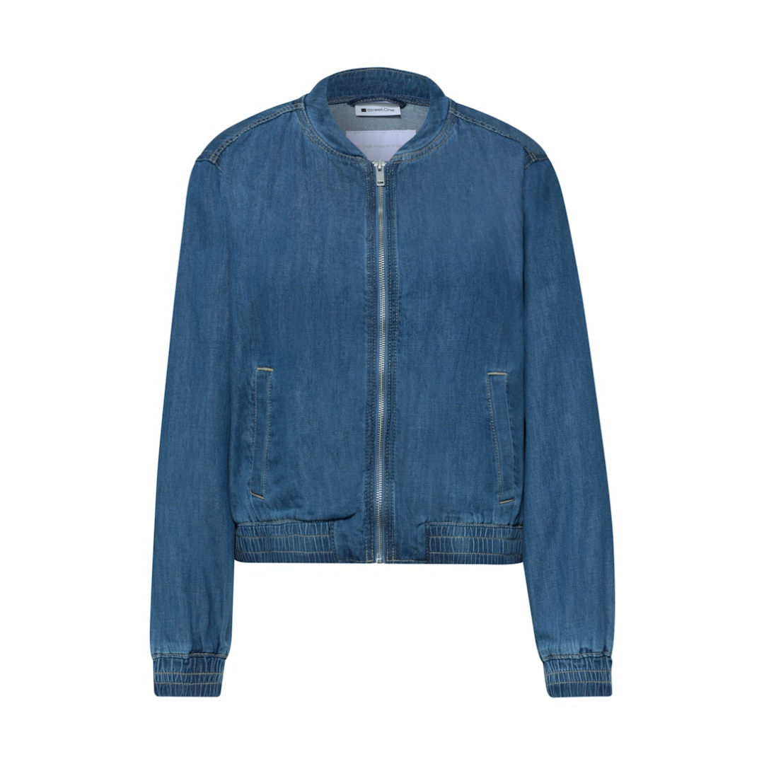 Street One Denim Blouson Medium Blue Washed