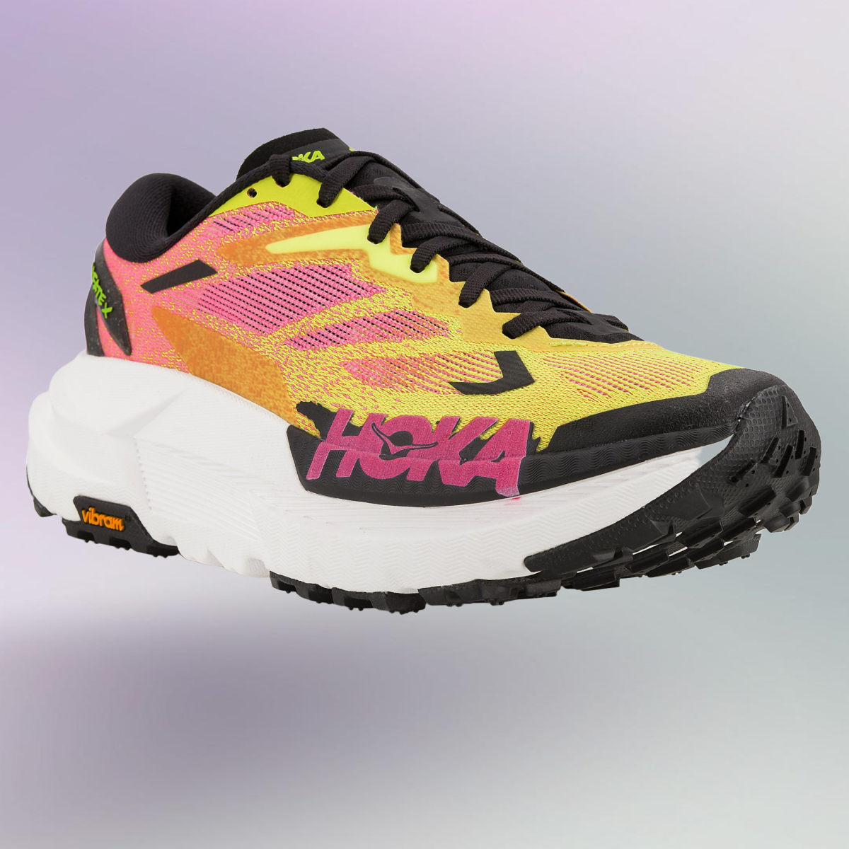 Chaussure Trail Hoka One One Mafate X Neon Pack - Jaune/or - pour Femme - taille 42