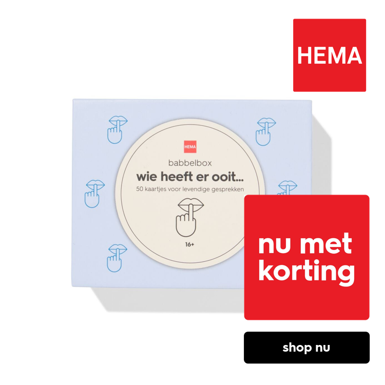 HEMA Babbelbox Wie heeft ooit