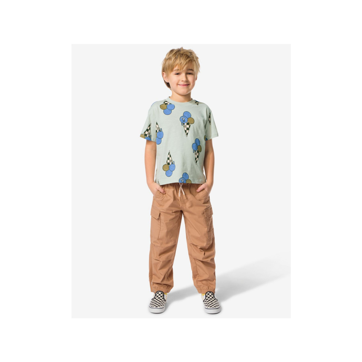 HEMA Kinderbroek cargo bruin (bruin)