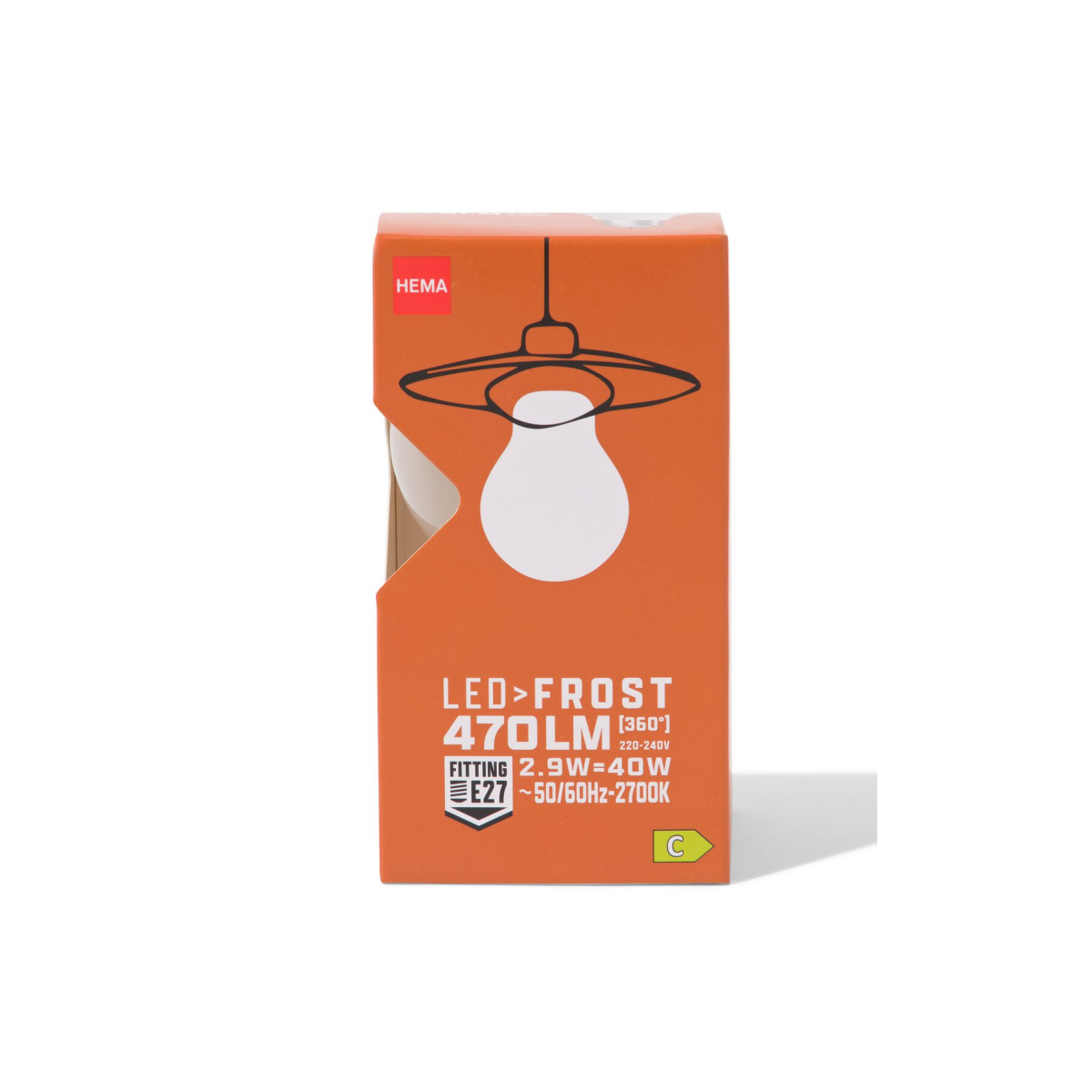 HEMA HEMA Led Peer Glass Frost E27 2.9W 470lm