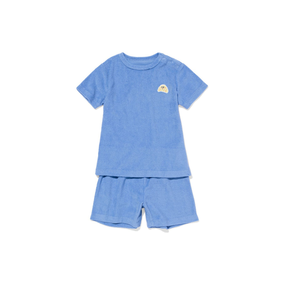 HEMA Babypyjama badstof blauw (blauw)
