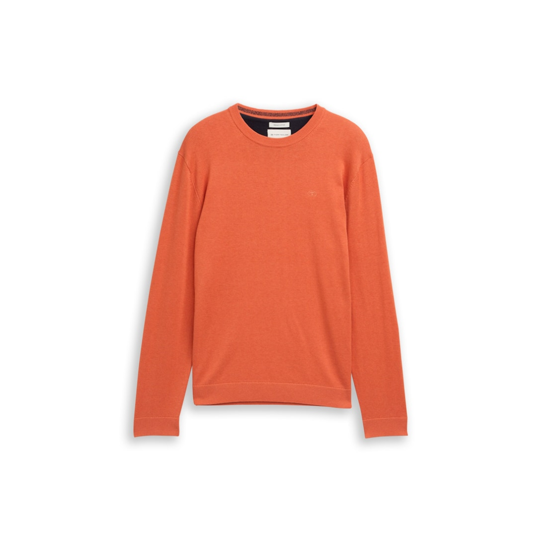 Tom Tailor - Herren Pullover - chili orange melange - Größe: M - bei Tara-M