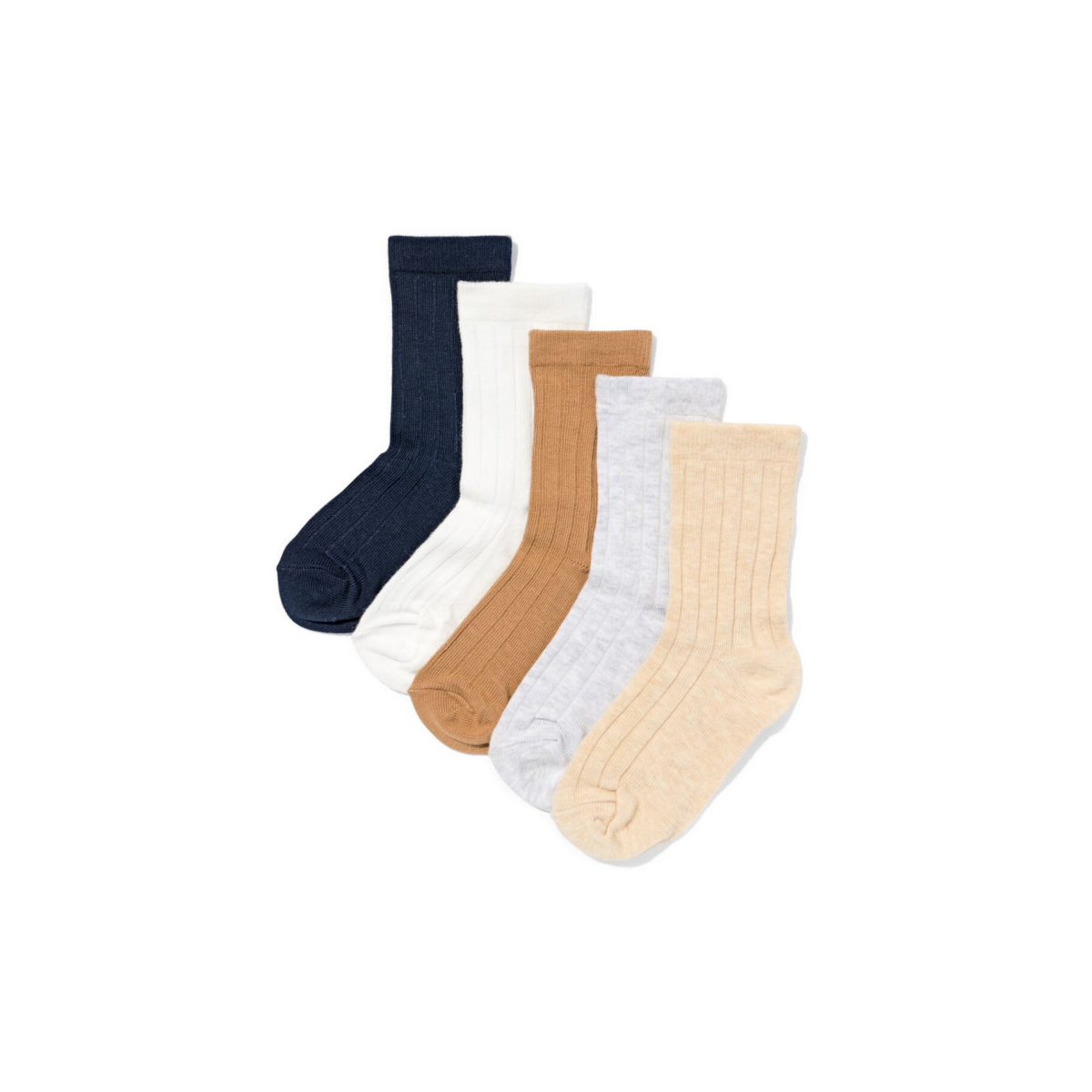 HEMA Kindersokken rib - 5 paar multicolor (multicolor)