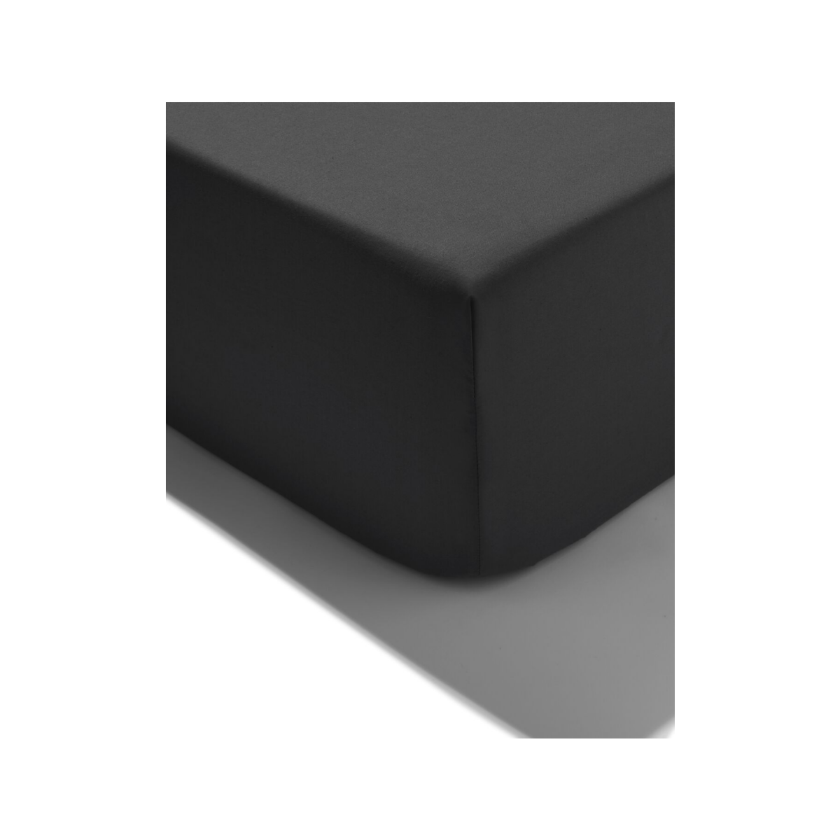 HEMA Hoeslaken 90x220cm zacht katoen donkergrijs (donkergrijs)