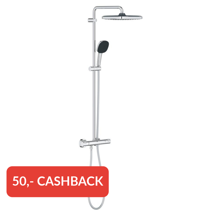 Grohe Vitalio Comfort 250 regendoucheset met 3 straalsoorten chroom