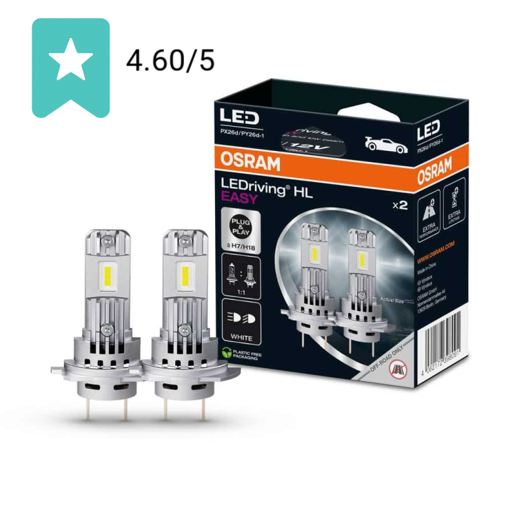 Osram LEDriving HL Easy H7/H18 12V/16W - 64210dwesy-2hb - Set 2 Stuks | Dutch Performance Products
