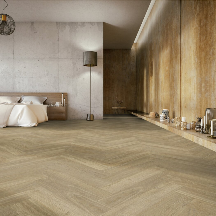 Lame de sol PVC effet bois prête à poser madera natural (chevron) Gerflor - 61 cm x 11.4 cm x 0.35 cm