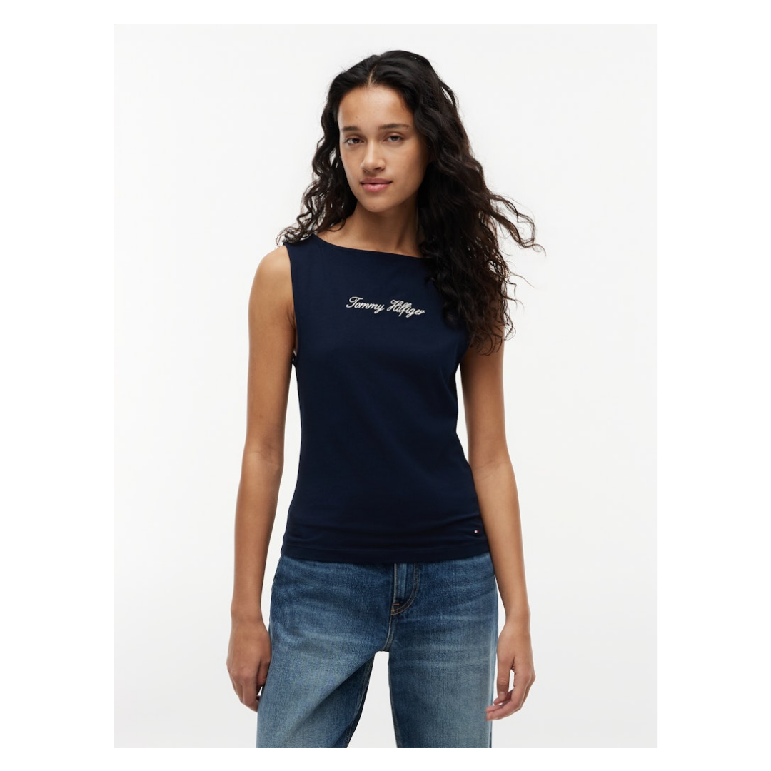 Tommy Hilfiger - Damen Top - Blau - Größe: M - bei Tara-M