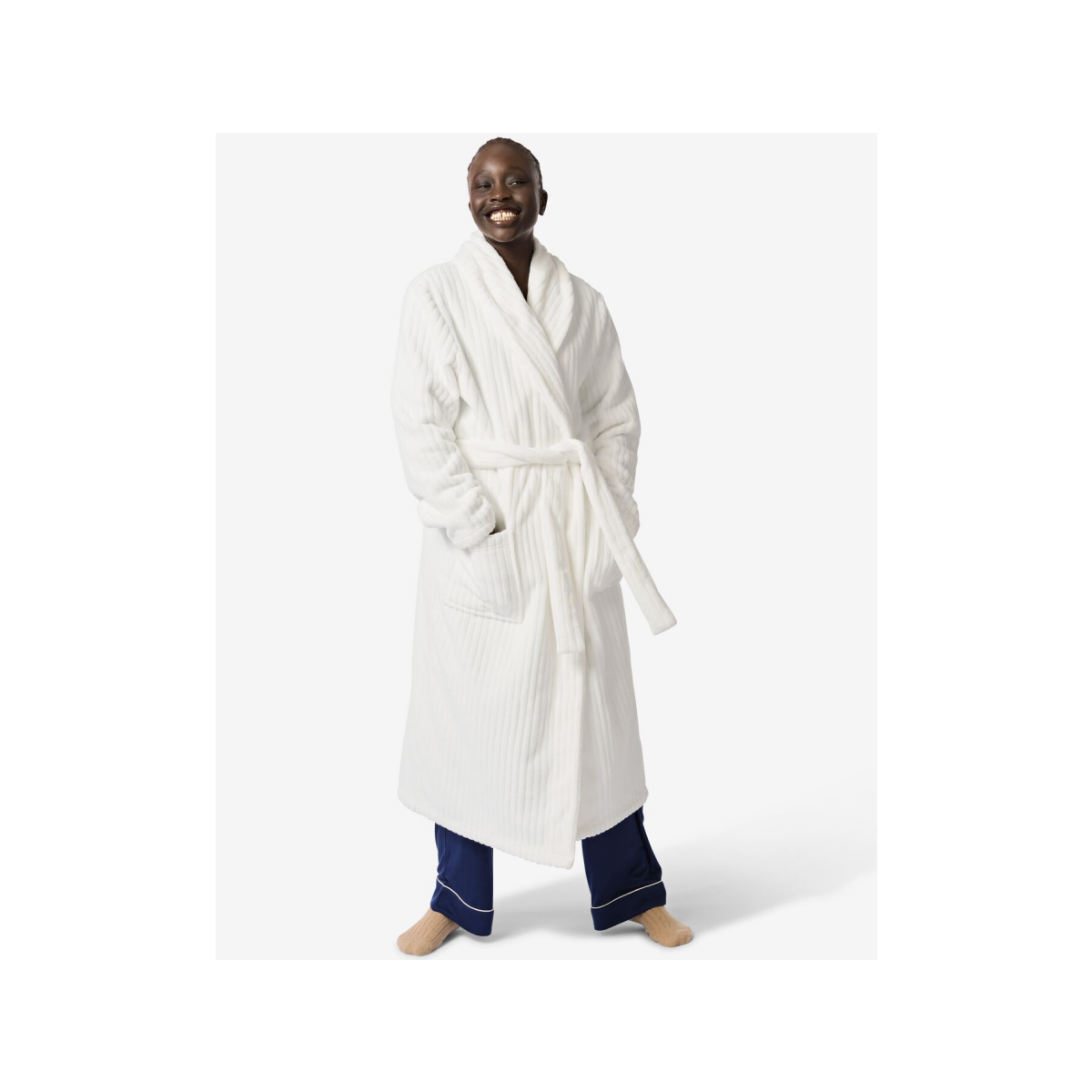 HEMA Badjas Rib Fleece