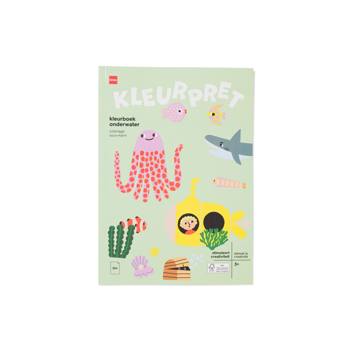 HEMA Kleurboek A4 onderwater