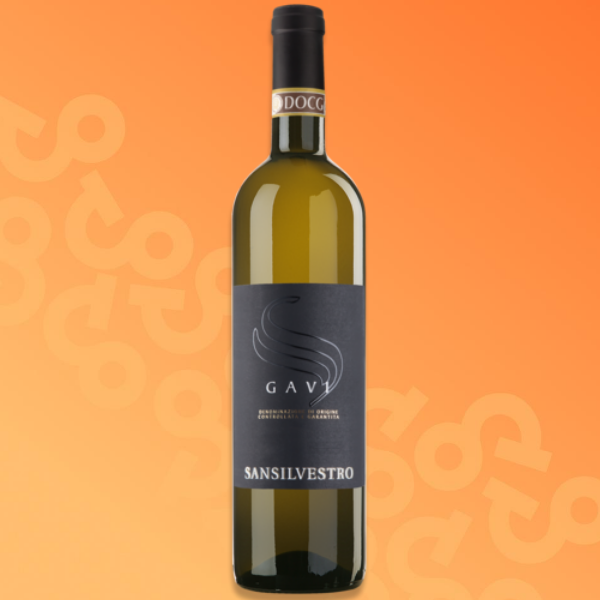 Bottiglia di vino bianco San Silvestro Gavi 75 cl