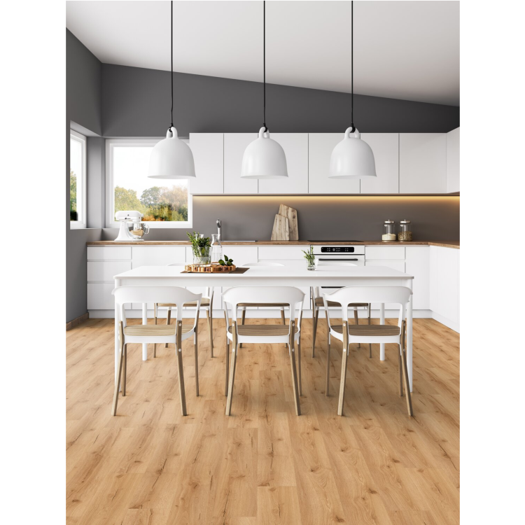 Lame de sol PVC effet bois clipsable bark honey Gerflor - 121.92 cm x 17.78 cm x 0.34 cm