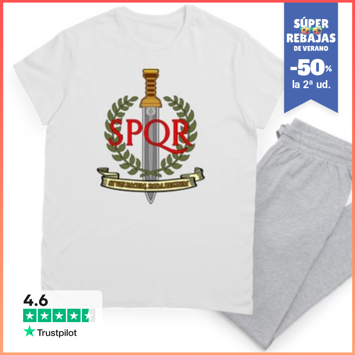 Pijama Si Vis Pacem, Para Bellum - SPQR LaTostadora