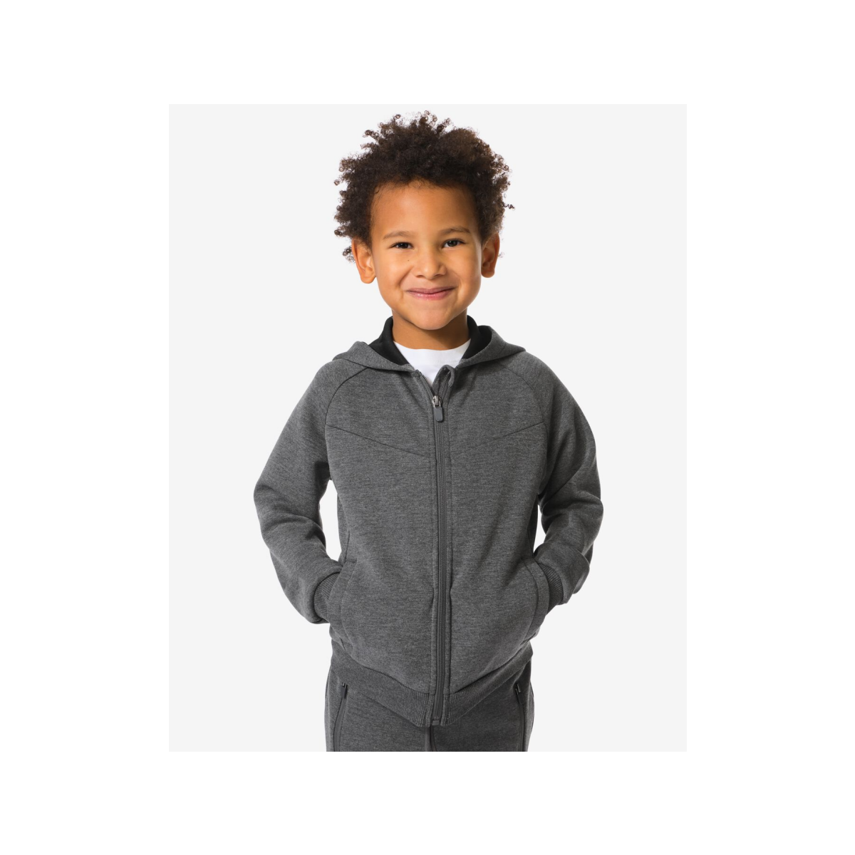 HEMA HEMA Kindervest Grijsmelange (grijsmelange)