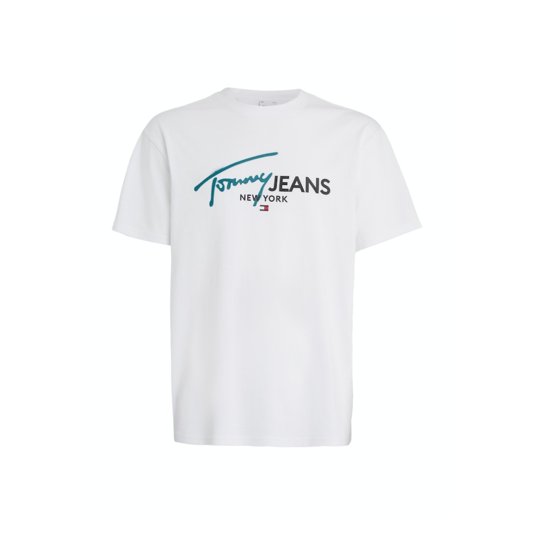 Tommy Jeans - Herren T-Shirt - Weiß - Größe: S - bei Tara-M