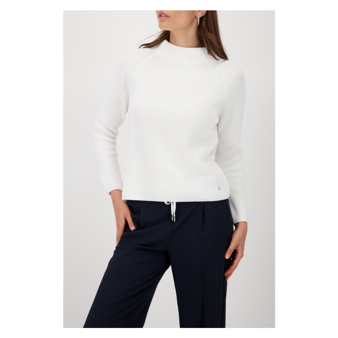 Monari - Damen Pullover - Weiß - Größe: 40 - bei Tara-M