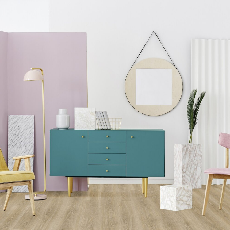 Lame de sol PVC effet bois clipsable meadow spring honey Gerflor - 123.88 cm x 21.2 cm x 0.45 cm