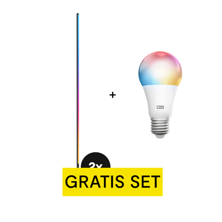 Govee Stehlampe - Floor Lamp Lite - 2er-Set + gratis tink Basics Matter White & Color E27 Bulb