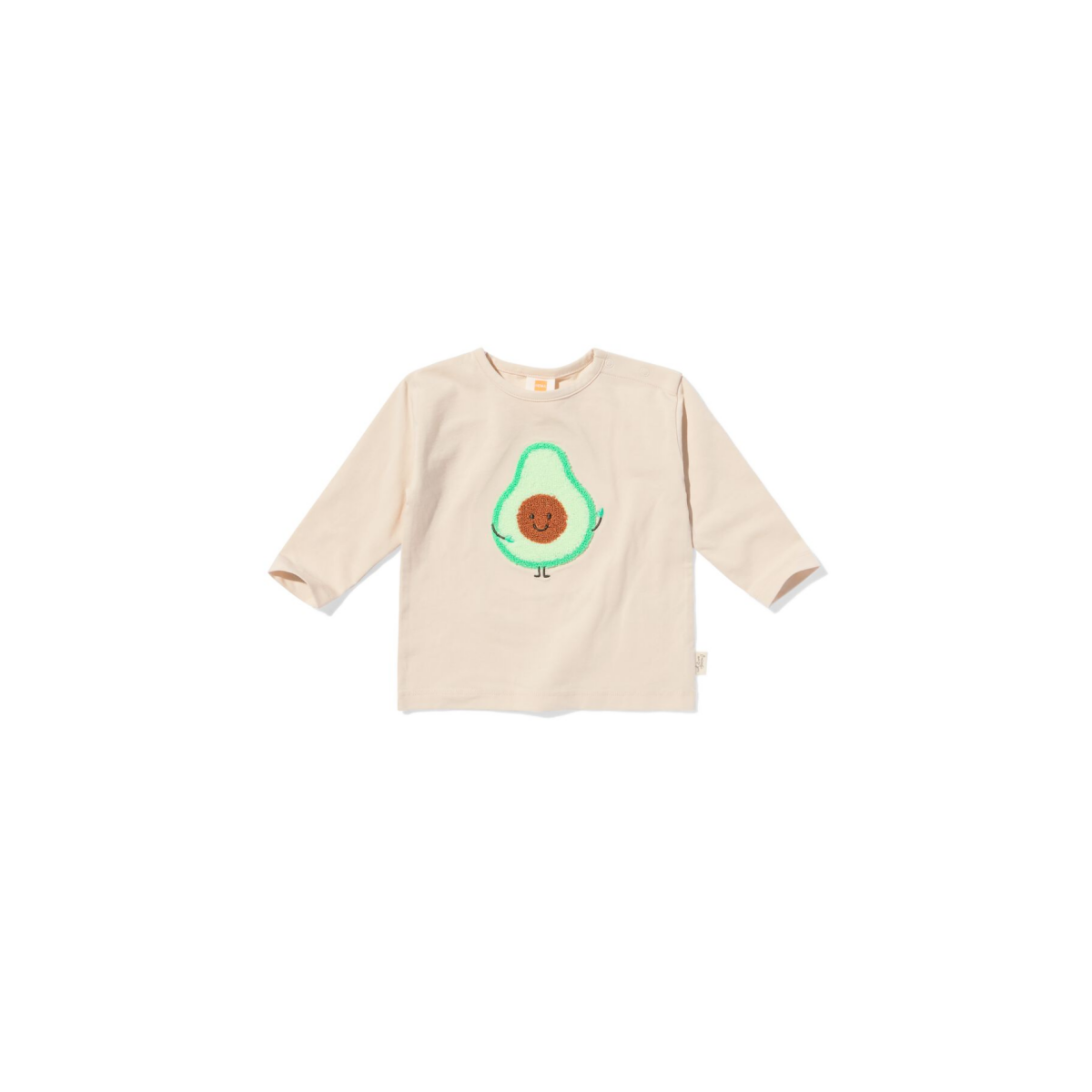 HEMA HEMA Newborn T-shirt Avocado Ecru (ecru)