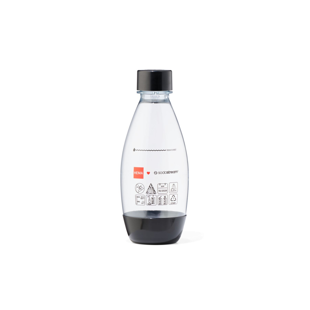 SodaStream kunststof fles 0.5L zwart