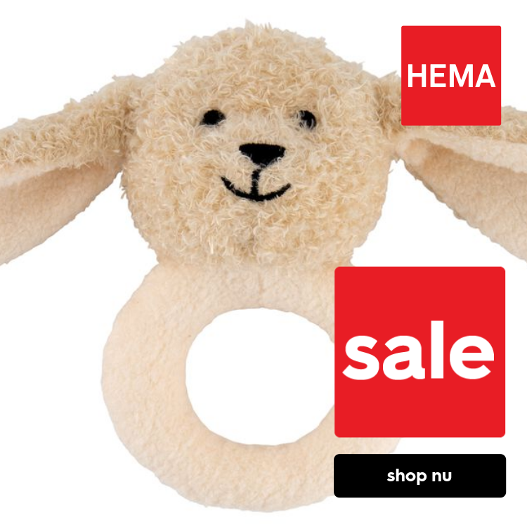 HEMA Baby rammelaar knuffel konijn