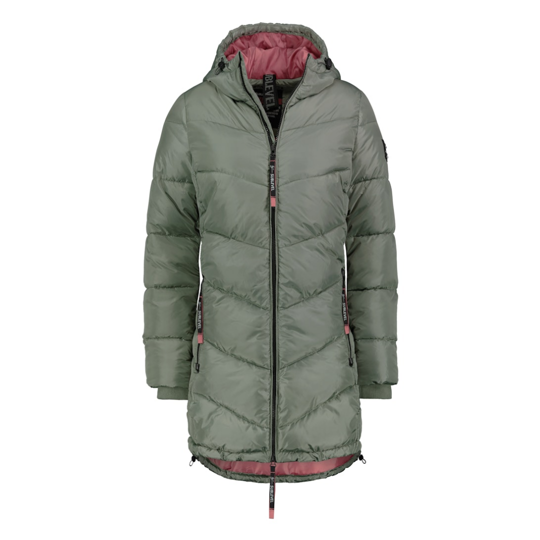 Eight 2 Nine Steppmantel Agave Green Polyester