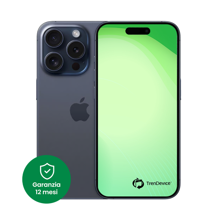 iPhone 15 Pro 128 GB Titanio blu C Ricondizionato