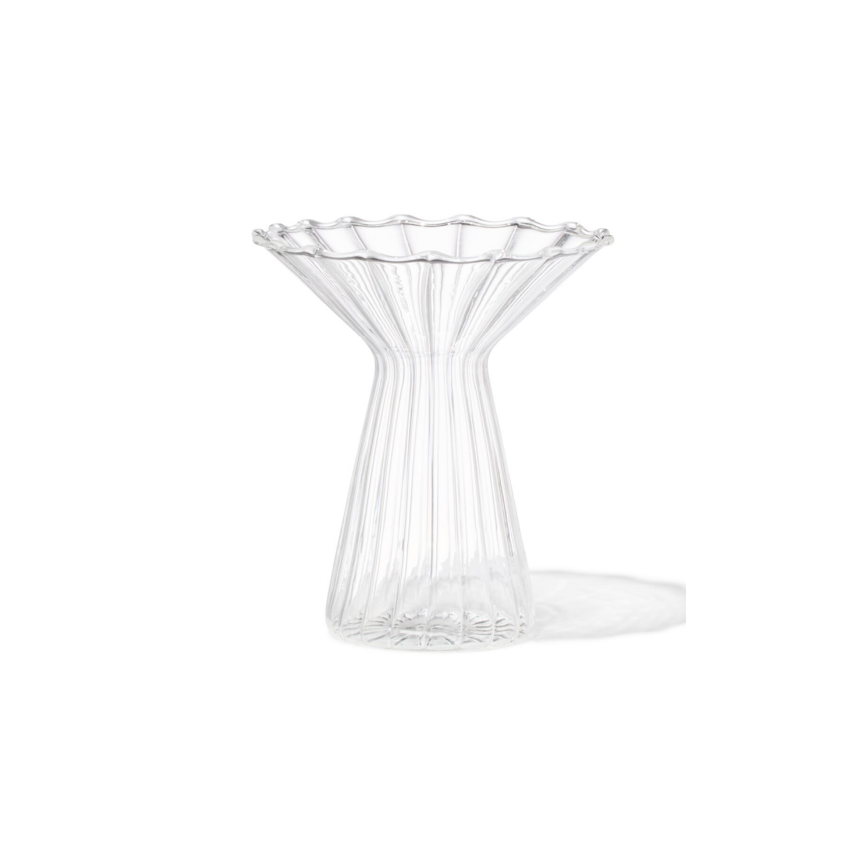 HEMA HEMA Vaas Voor Geurstokjes ⌀10x12cm Glas Met Kraag Transparant (transparant)